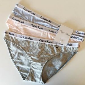 NWT Calvin Klein 3pc Bikini Panty Set